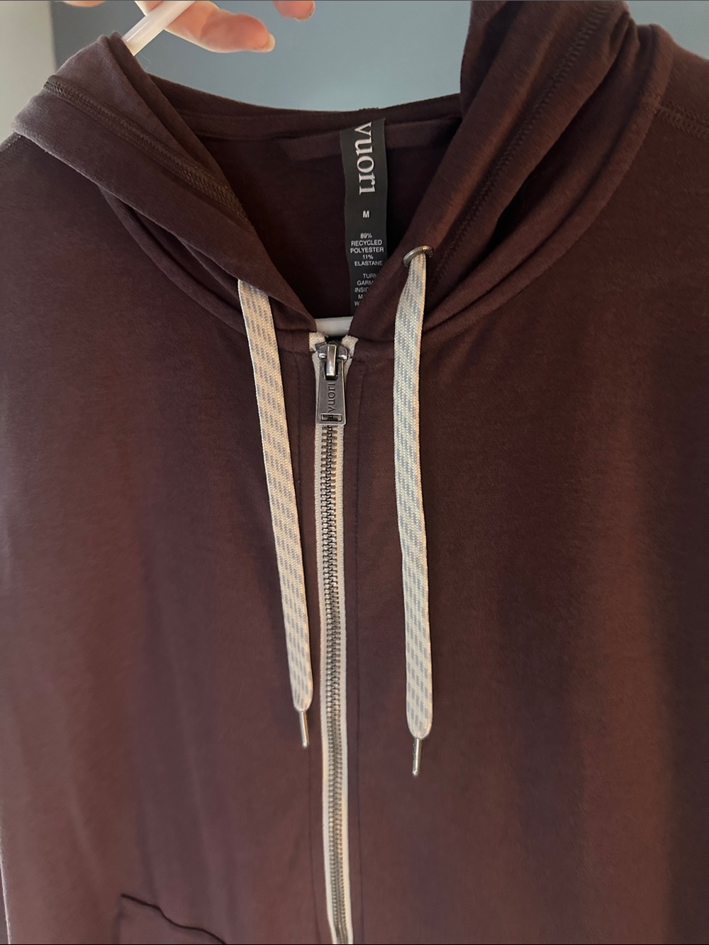 Women’s Vuori Halo Maroon Zip-Up Hoodie Jacket - NWOT medium - Picture 7 of 9
